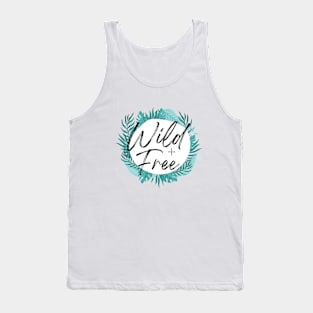 Wild and Free Floral Design Tank Top